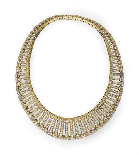 cartier gold necklace vintage|cartier full diamond necklace.